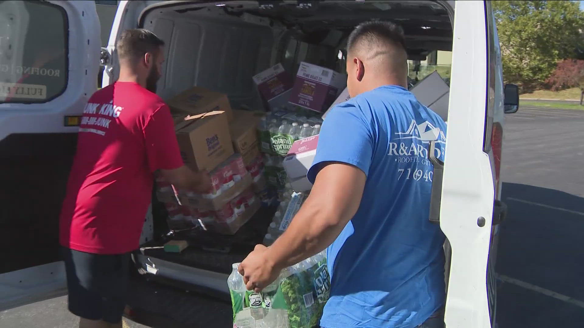 The effort to fill a trailer with relief supplies for Helene victims moved from Grand Island to Fillmore, after which the items will be taken to North Carolina.