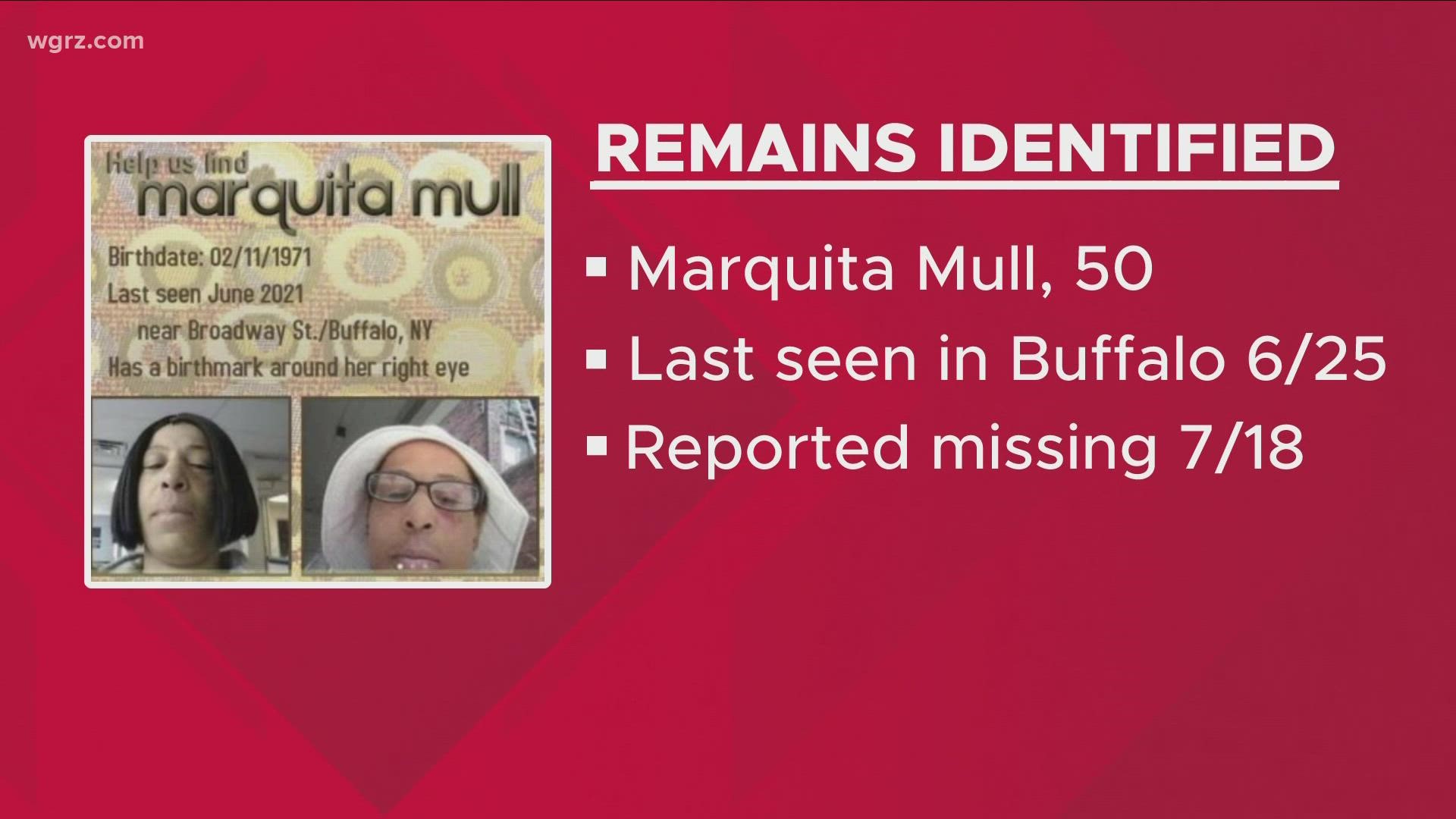 Mull was last seen in the Broadway-Fillmore area of Buffalo on June 25...and reported missing July 18th.