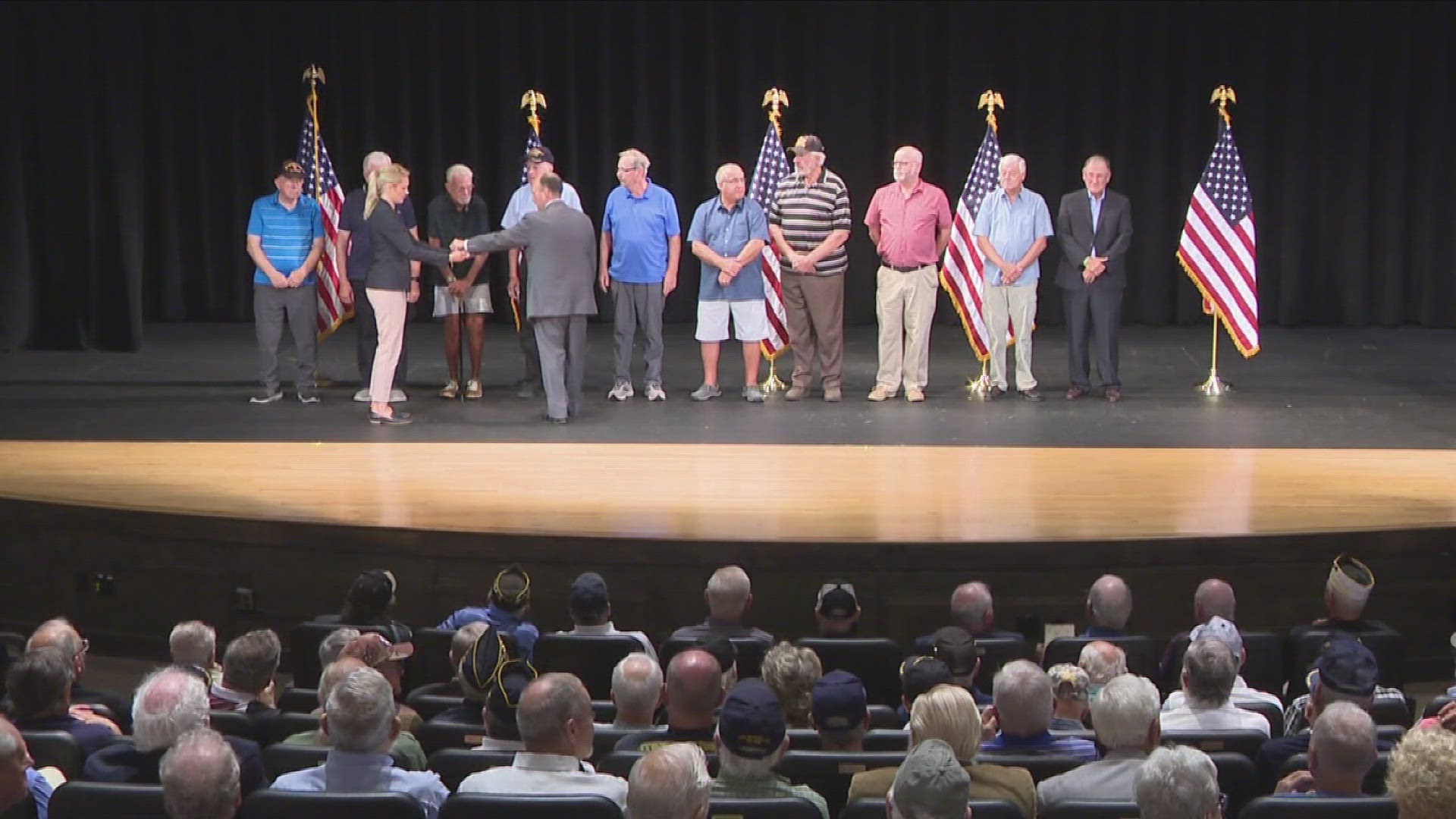 The ceremony honored more than 200 Vietnam War-era veterans in Erie County for their service and sacrifice, giving them the appreciation that they deserve.