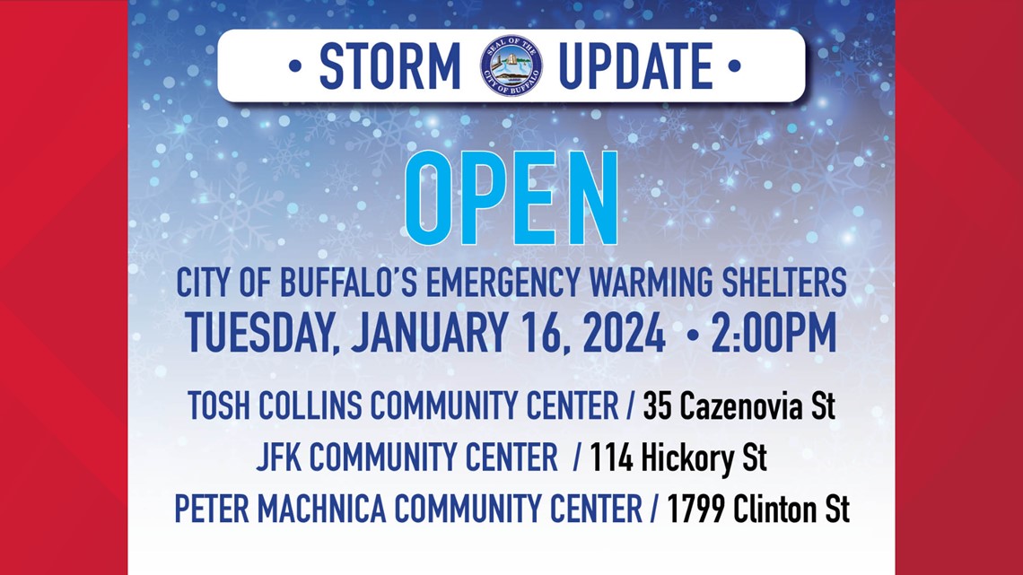 City of Buffalo emergency warming shelters - Vimarsana News