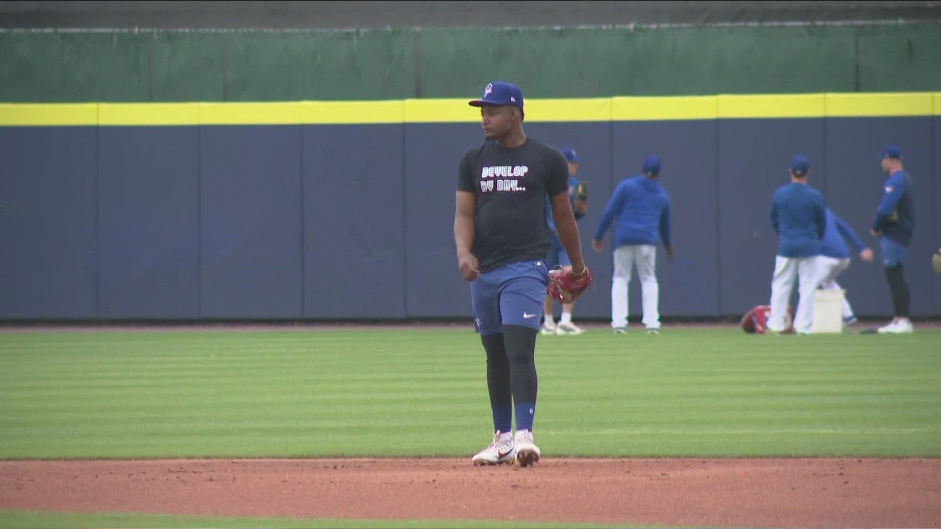 The No. 2 prospect in the Blue Jays' farm system is working to reach his goal of the majors that brought from the Dominican Republic to Buffalo.