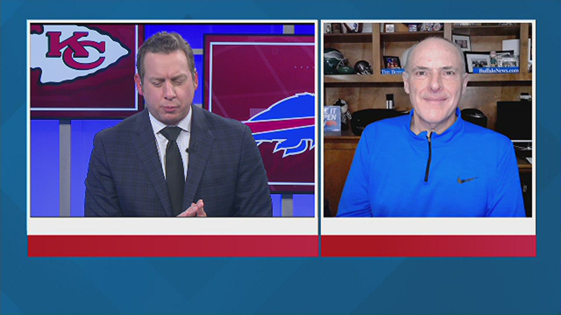 WGRZ's Adam Benigni is joined by Vic Carucci of the Buffalo News after the Bills 38-24 loss to the Kansas City Chiefs in the AFC title game.