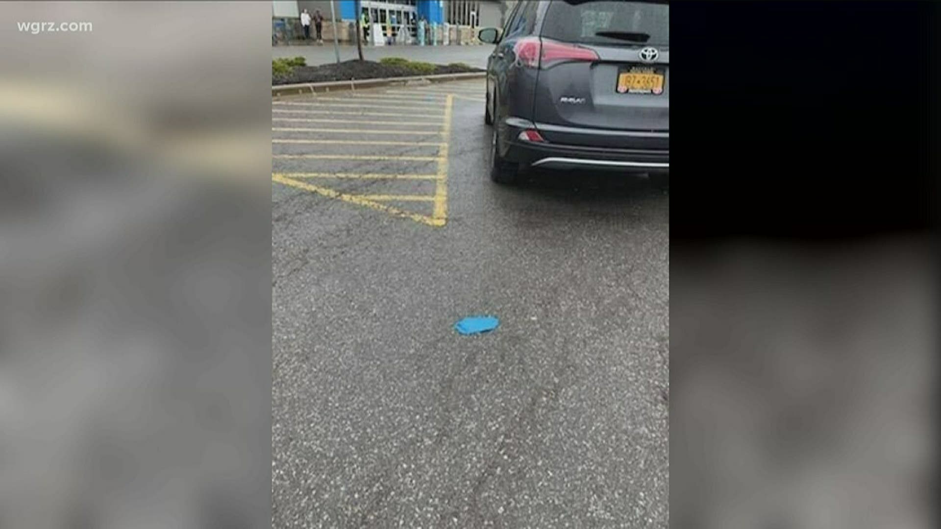 PPE litter in store parking lots