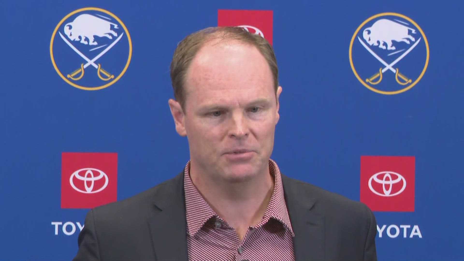Buffalo Sabres GM Kevyn Adams discusses coaching changes and future of the team