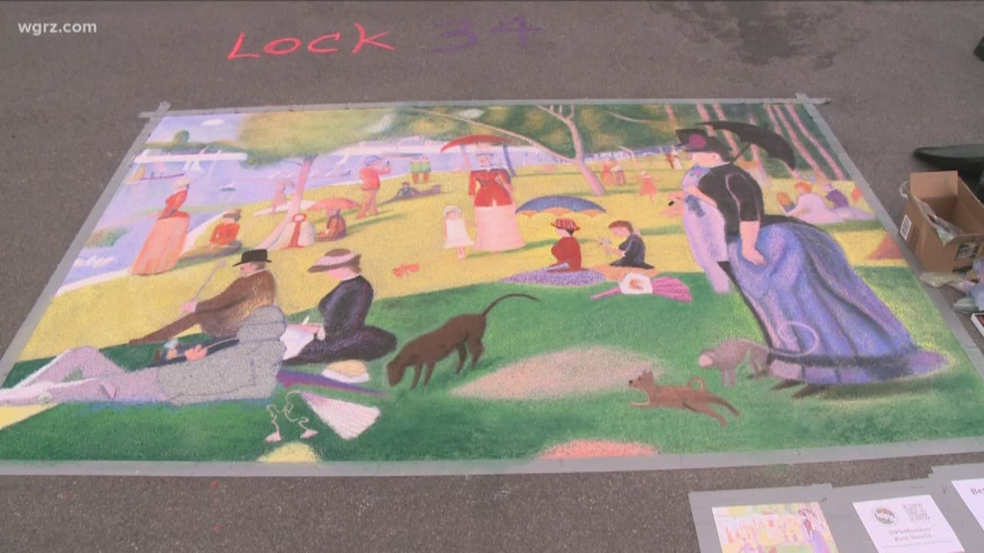 The annual Sweet Chalk Festival runs Saturday and Sunday in Lockport. Find works of art near Main and Pine.