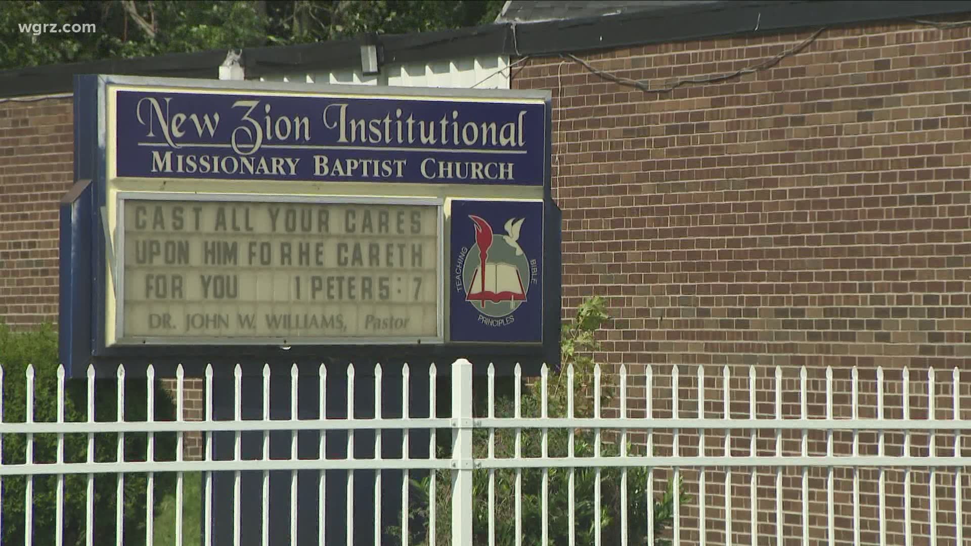 10 people associated with the New Zion Baptist Church had tested positive for Covid 19,