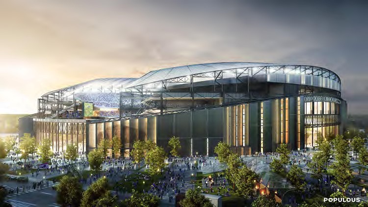 Myriad of voluminous documents regarding new Buffalo Bills Stadium ready  for your perusal