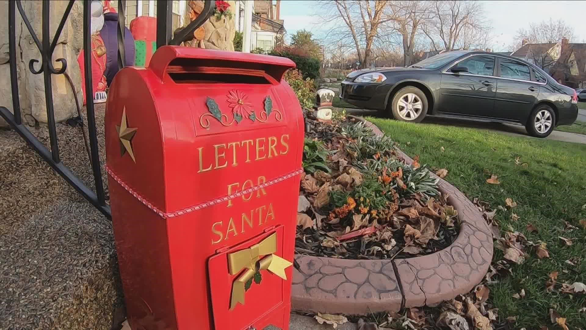 Lisa Brown set up the mailbox for her grandchildren,  but now the tradition continues for the whole community.