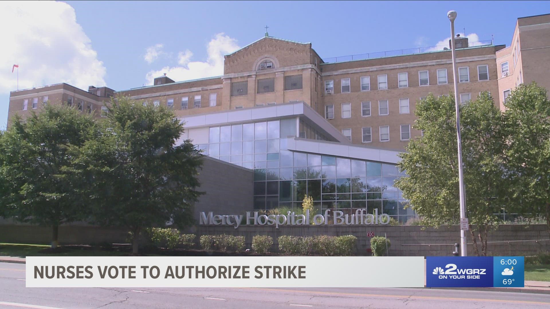 Nurses at South Buffalo Mercy could go on strike next month, if a new contract agreement isn't reached.
