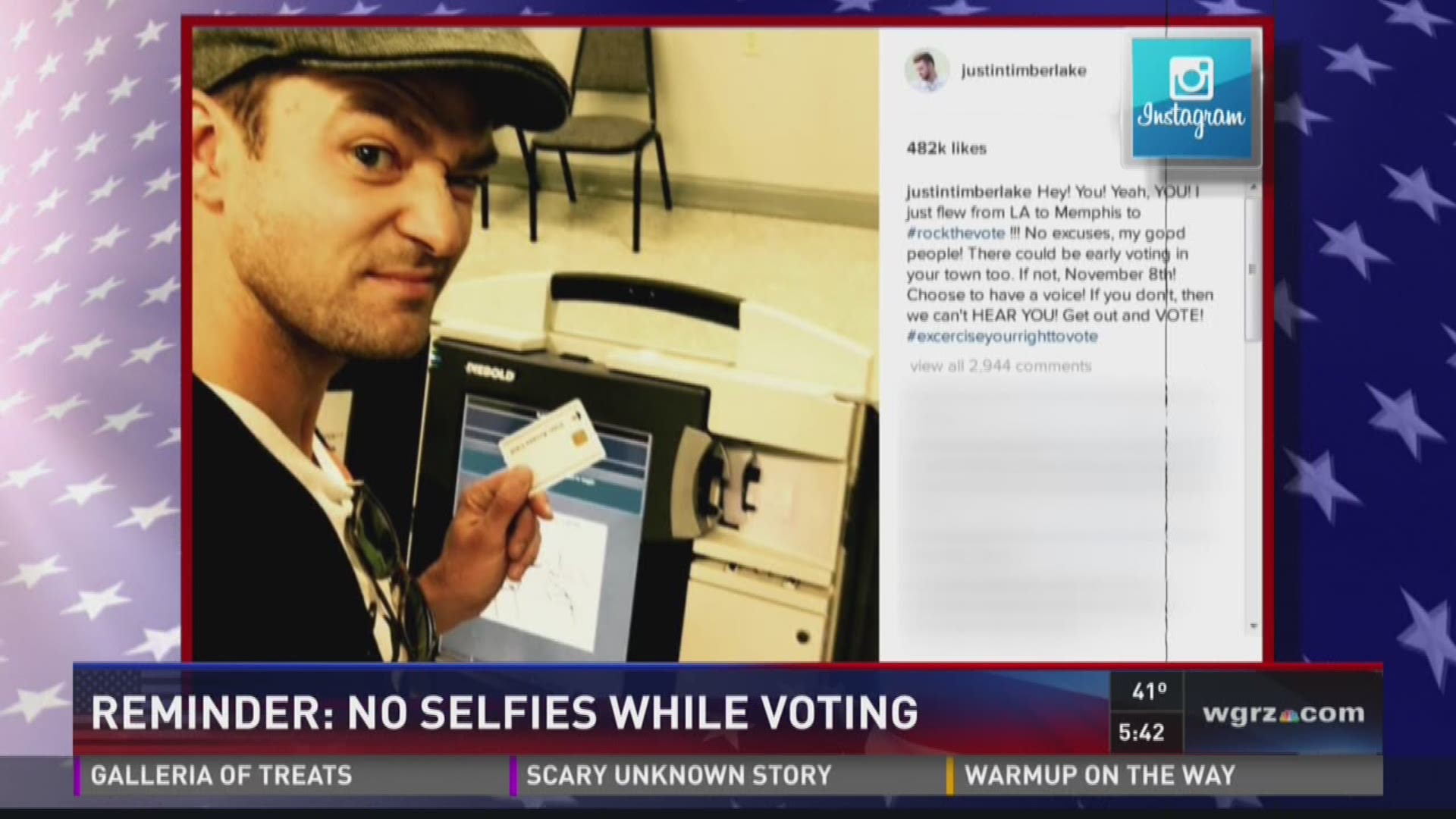 Reminder:no Selfies While Voting