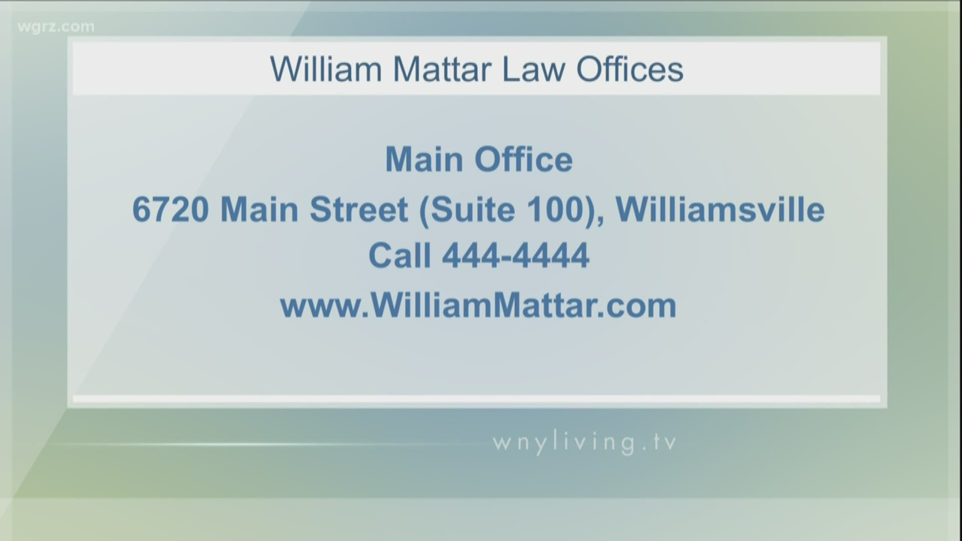 March 7 - William Mattar Law Offices (THIS VIDEO IS SPONSORED BY WILLIAM MATTAR LAW OFFICES)