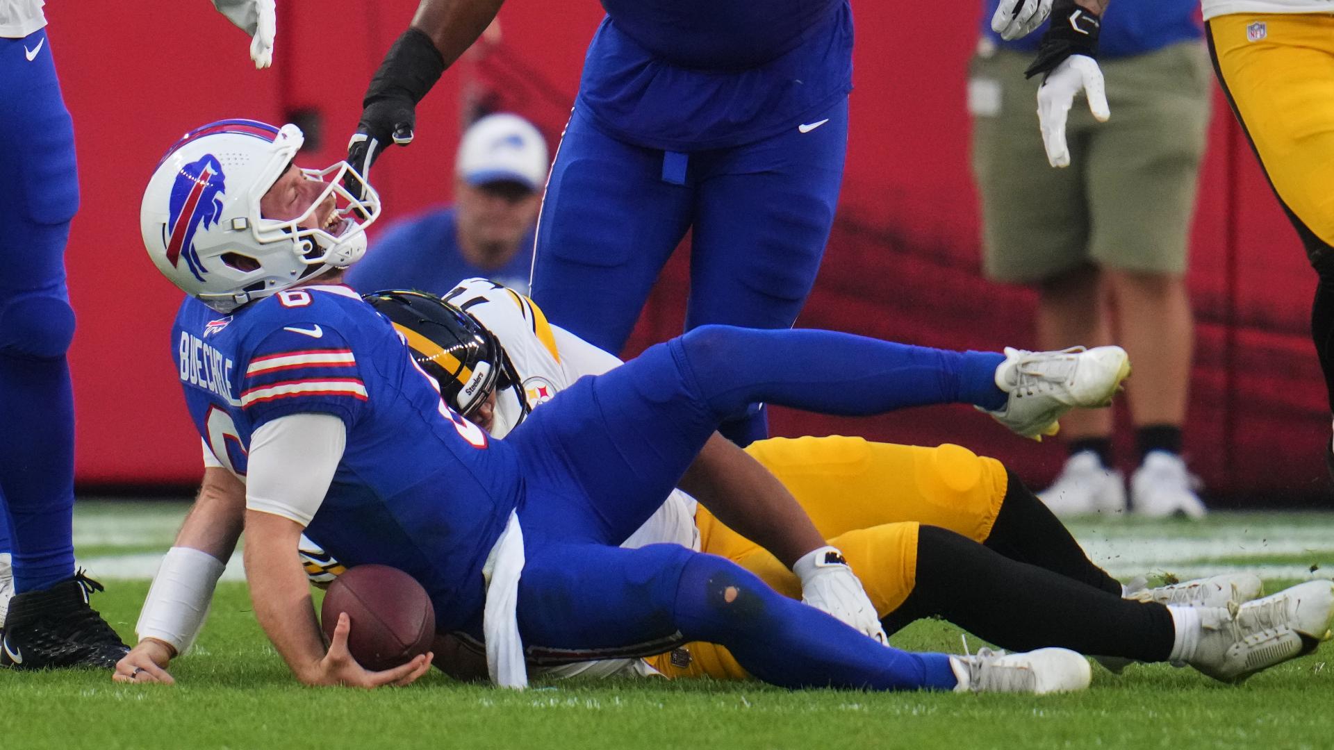 Buffalo native records sack vs. Bills as he competes for Steelers roster spot