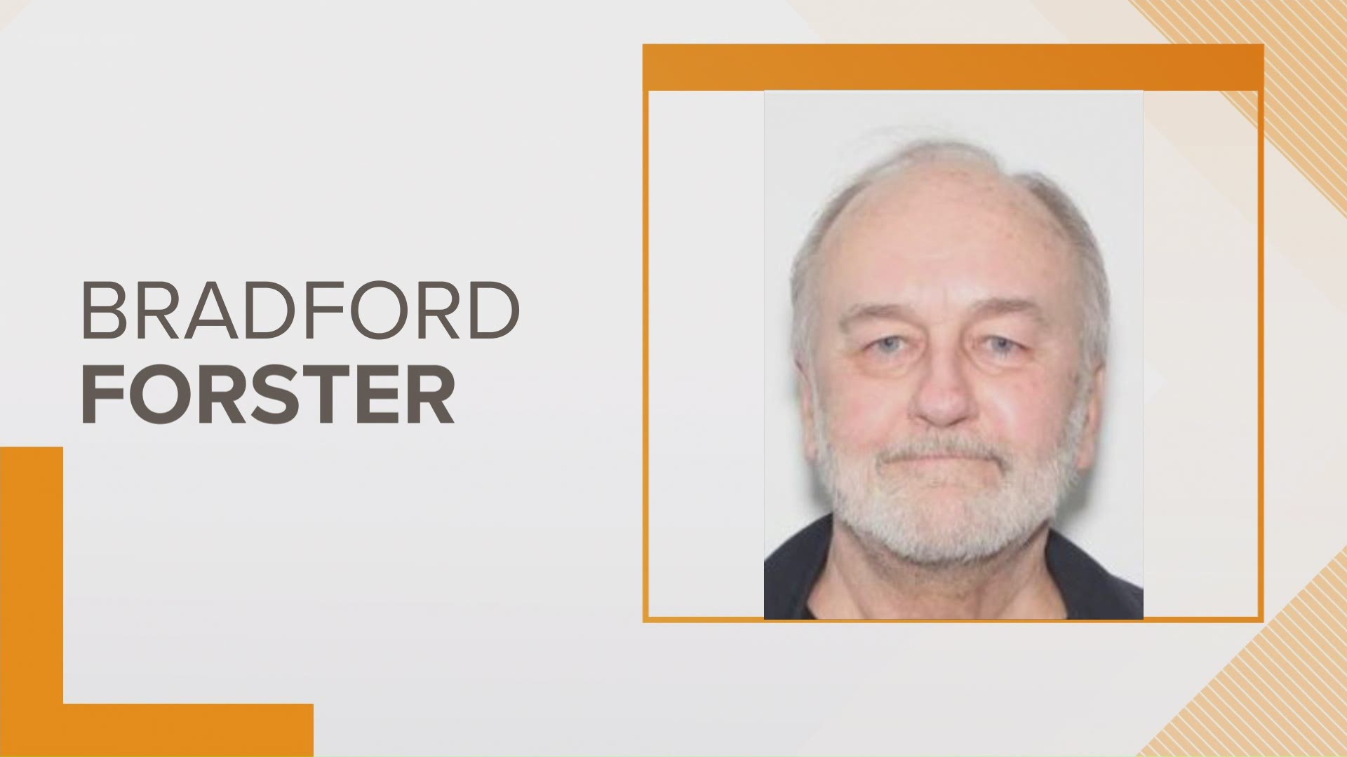 BRADFORD FORSTER IS 70-YEARS-OLD.. AND HAS A TRAUMATIC BRAIN INJURY AND DEMNTIA.