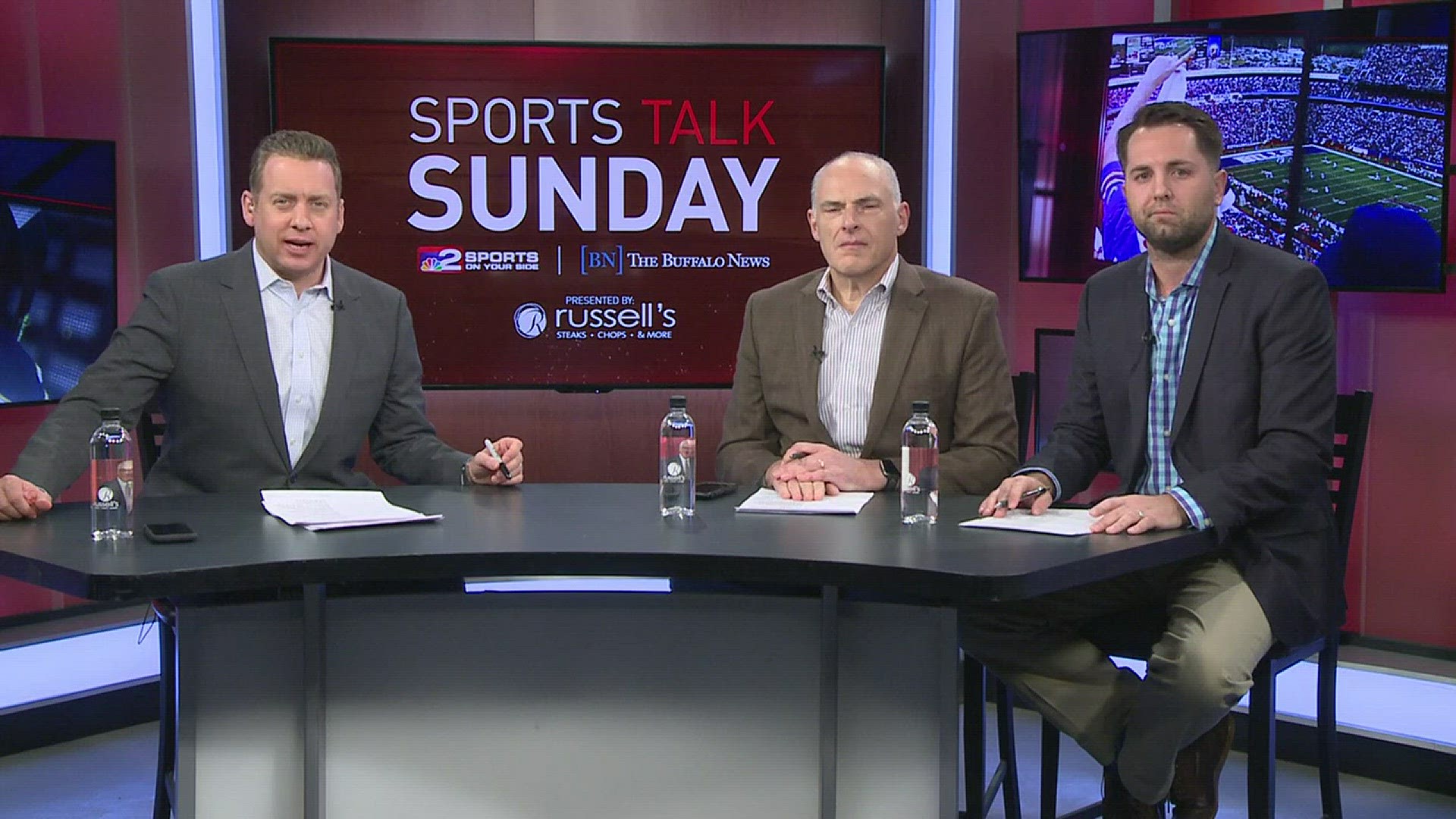 Channel 2 Sports Director Adam Begini along with the Buffalo News' Vic Carruci and Jay Skurski have a preview of this week's Sports Talk Sunday.
