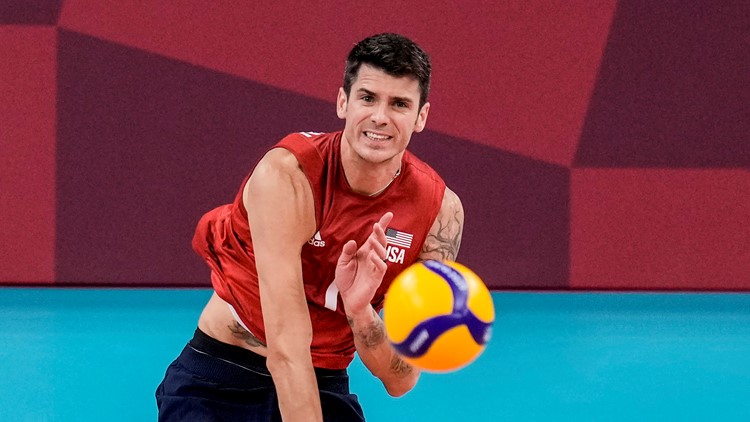 Matt Anderson on X: Hyperset Volleyball shoes in Olympic colorway