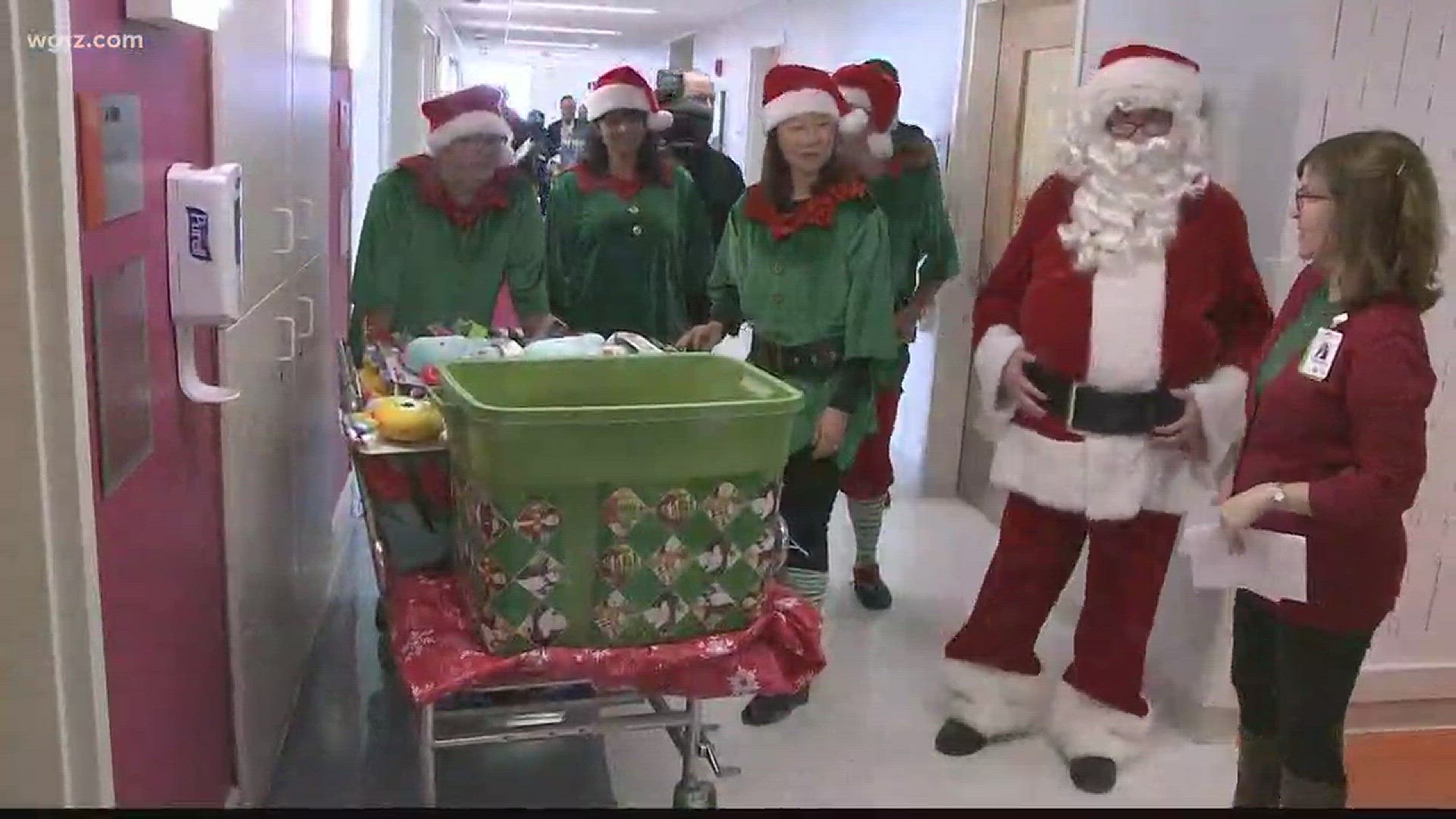 Santa Makes Deliveries At The Hospital