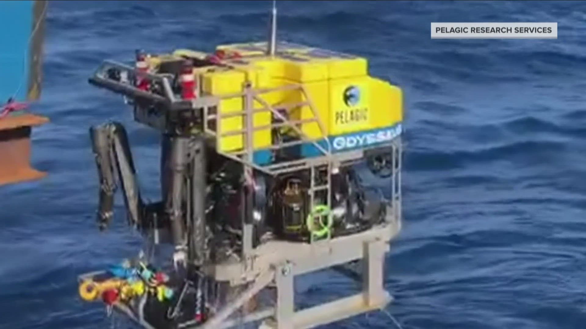 These ROVs for sure if they can find you - they can attach a line to you and then a crank can just pull you up."