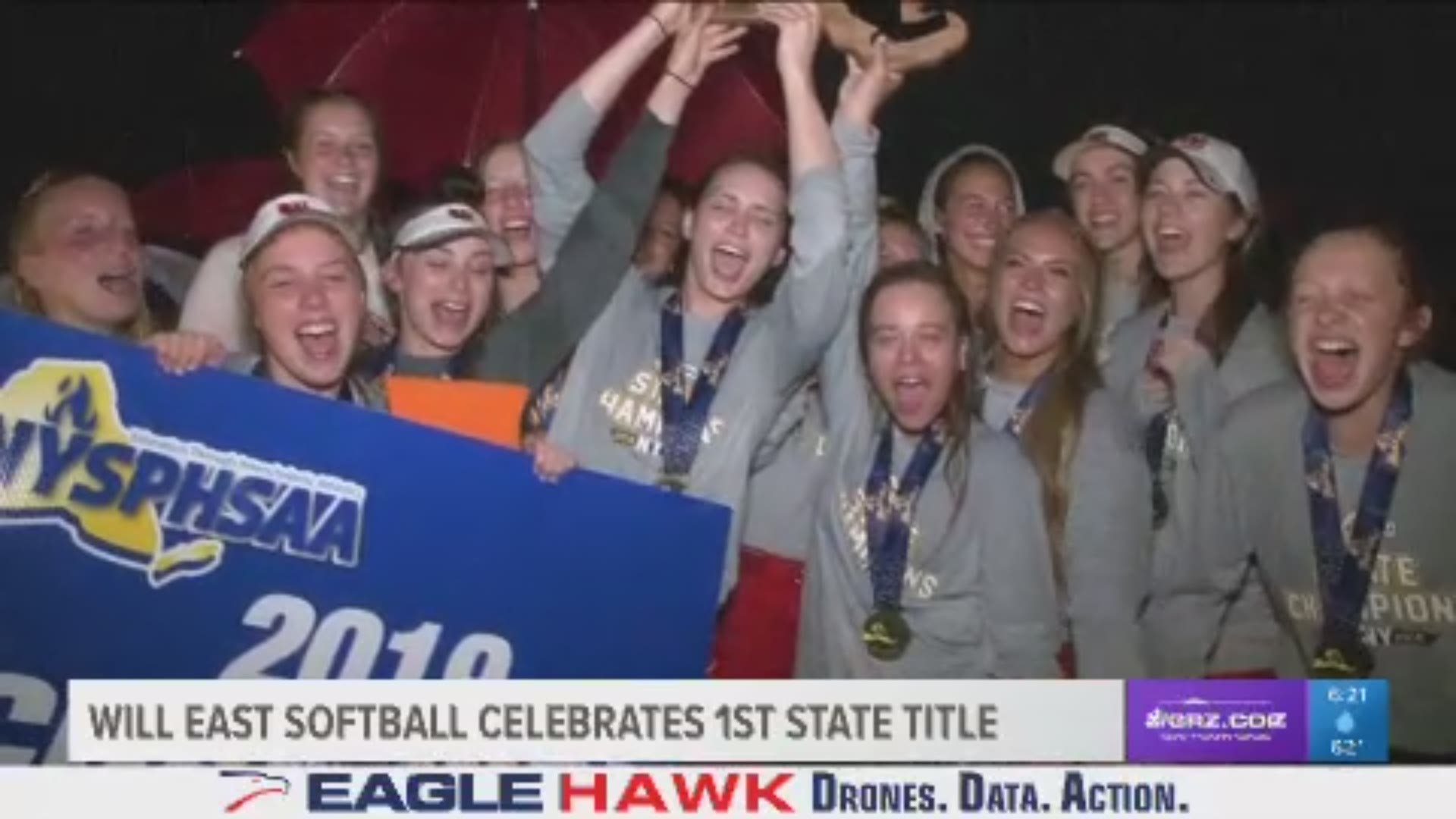 Will East softball was greeted by fans at the high school as the Flames brought home the team's first ever state title.
