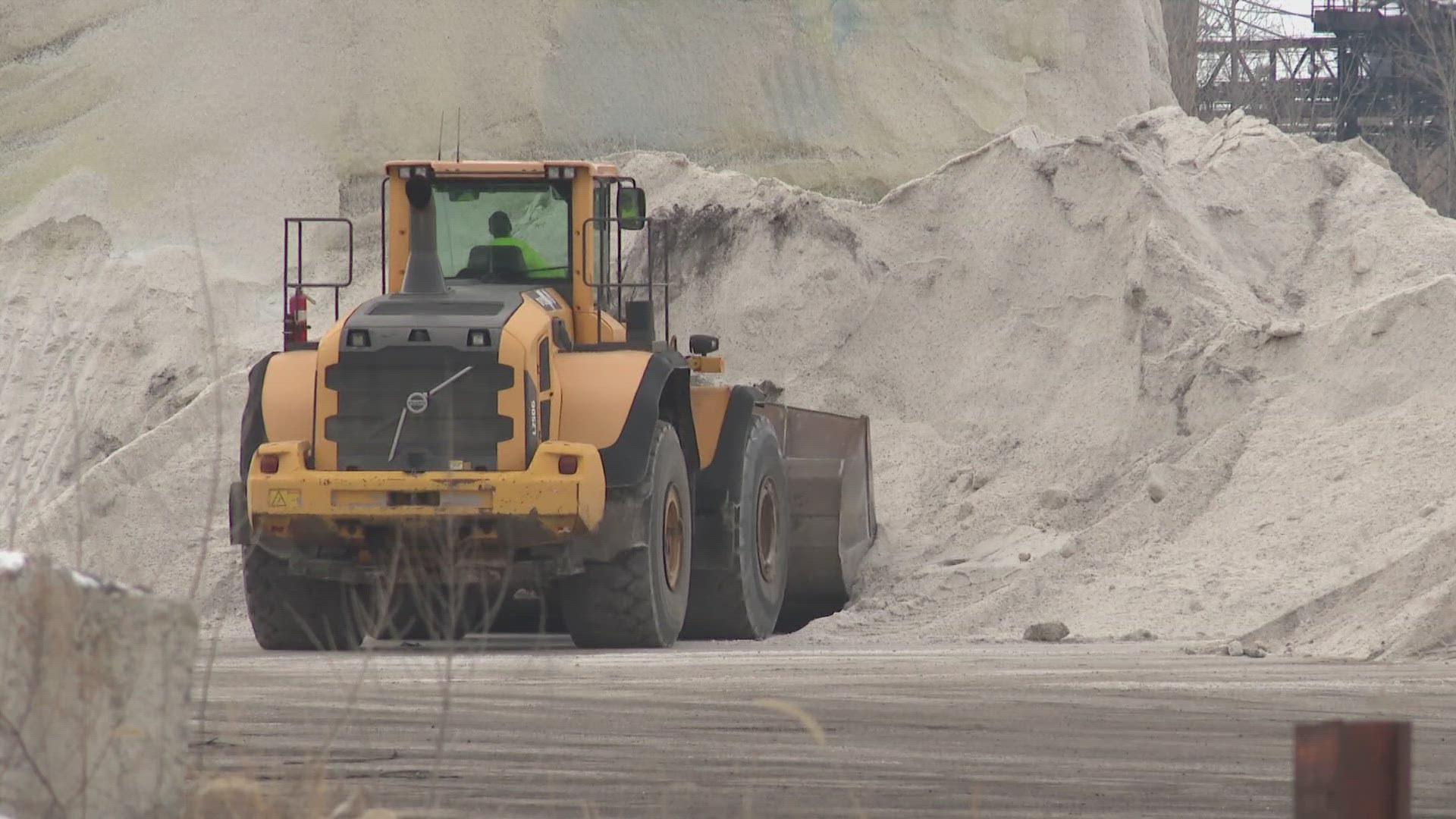 Local highway departments jumping to get their share of the salt brought in through Erie County's previously announced deal with the Compass Minerals firm 
