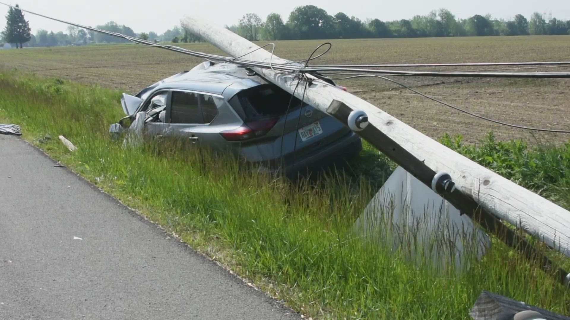 Car crash in Lewiston on Wednesday morning 6/4/25