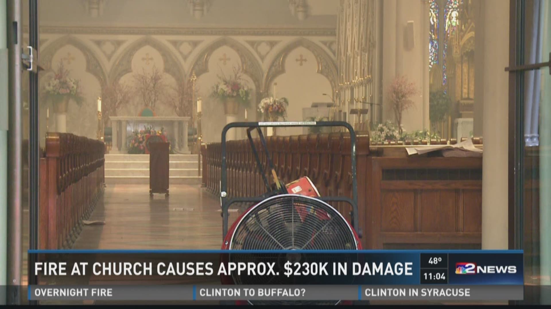 Fire causes $230,000 damage in St. Joseph Cathedral | wgrz.com