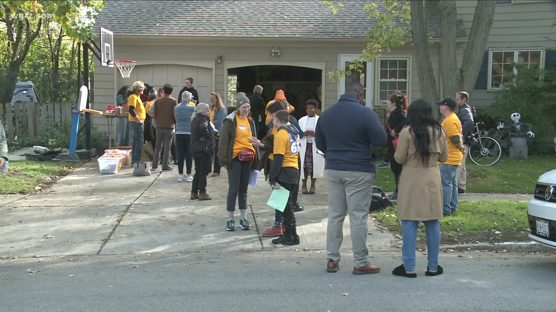 The candidates were making their stops at local places today, campaigning to get more people out to vote.