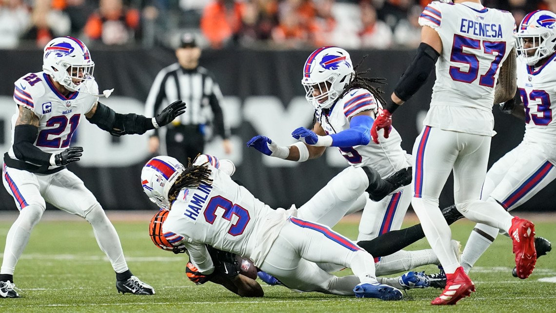 Video Damar Hamlin takes the field in Bills' preseason game against Colts -  ABC News