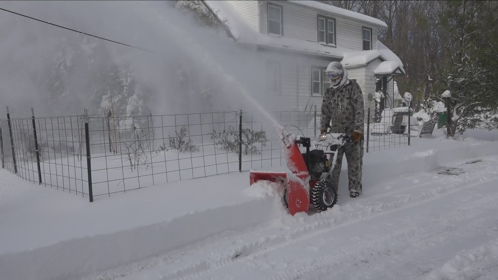 Parts of Western New York got more than a foot of snow last night