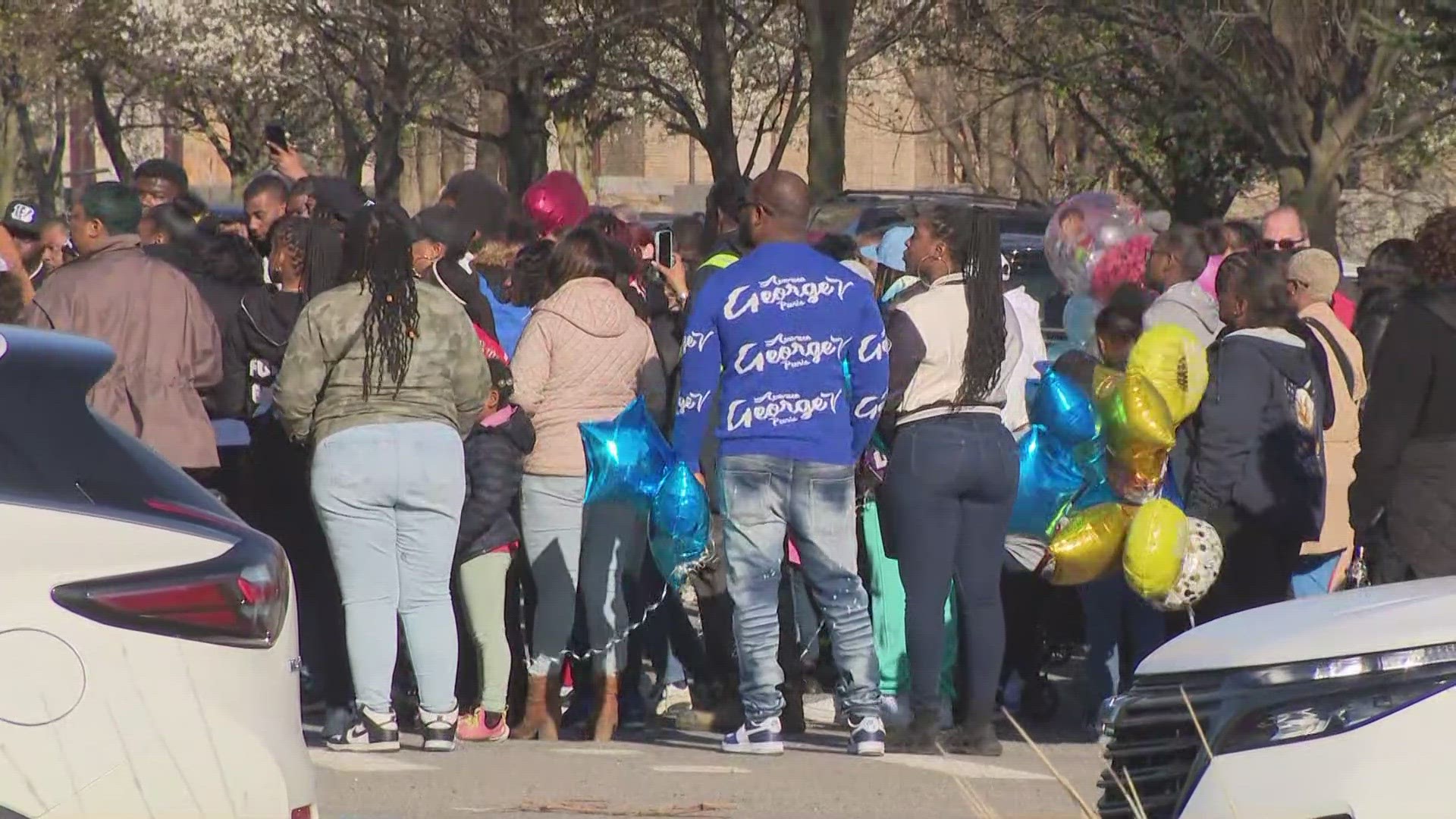 Memorial service for Jaylen Griffin at Central Terminal