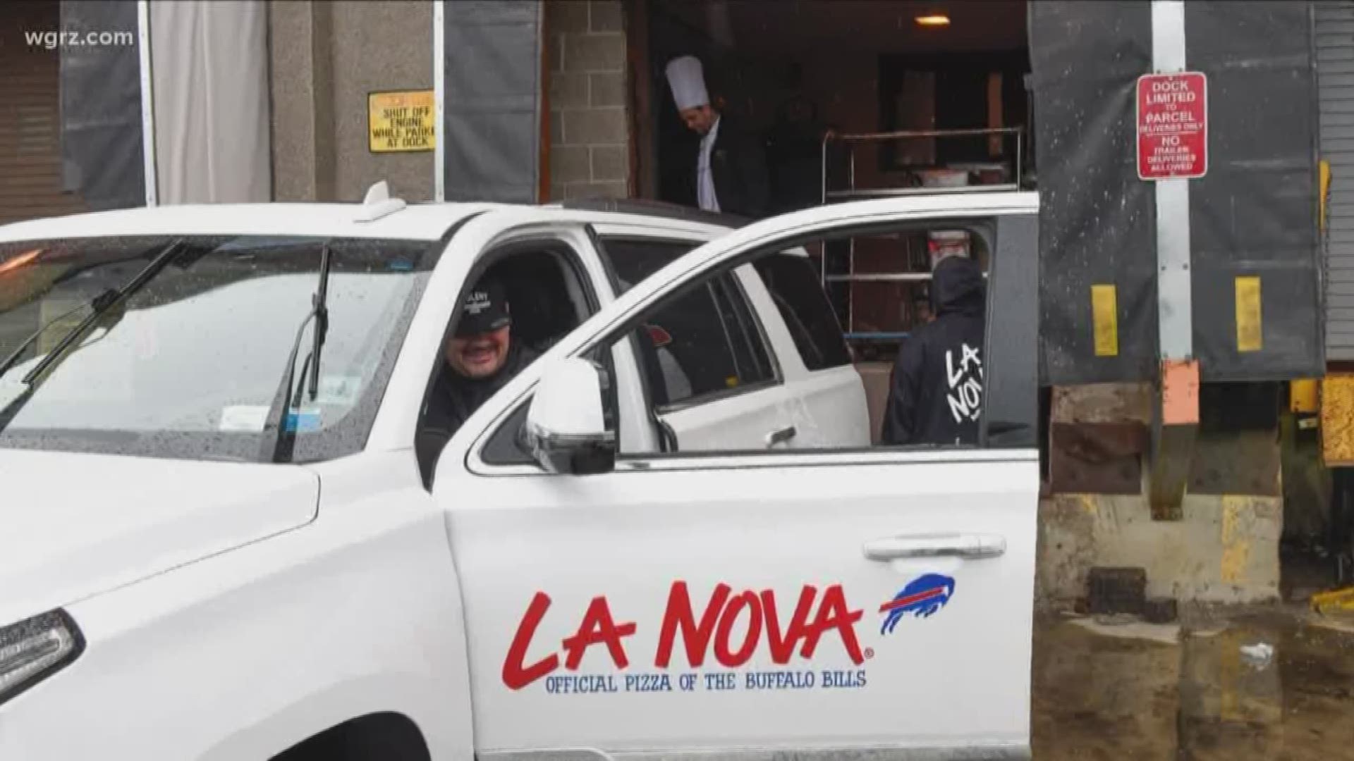 The hospital says La Nova donated enough pizza to feed every single caregiver on every shift yesterday and they thanked the pizzeria for that generosity.