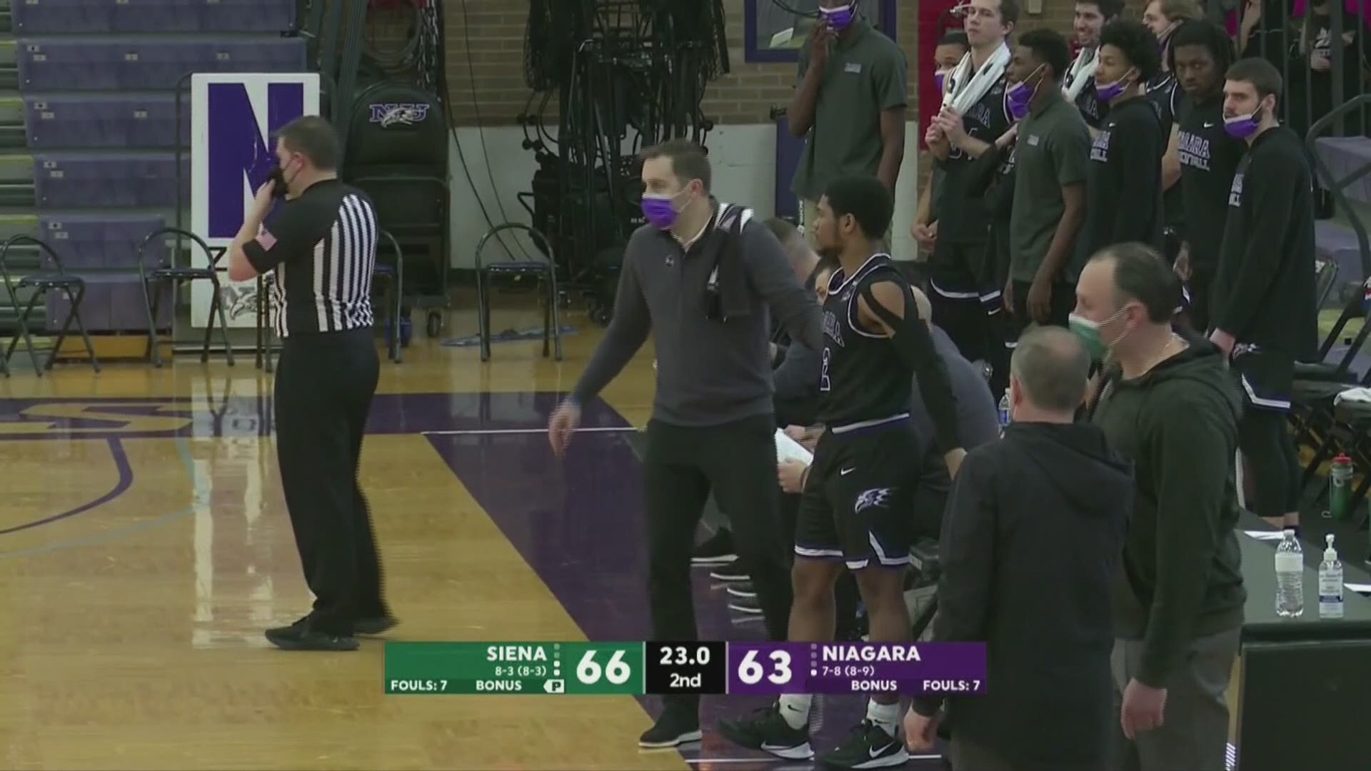 Niagara basketball falls to Siena in back-to-back match, 68-66