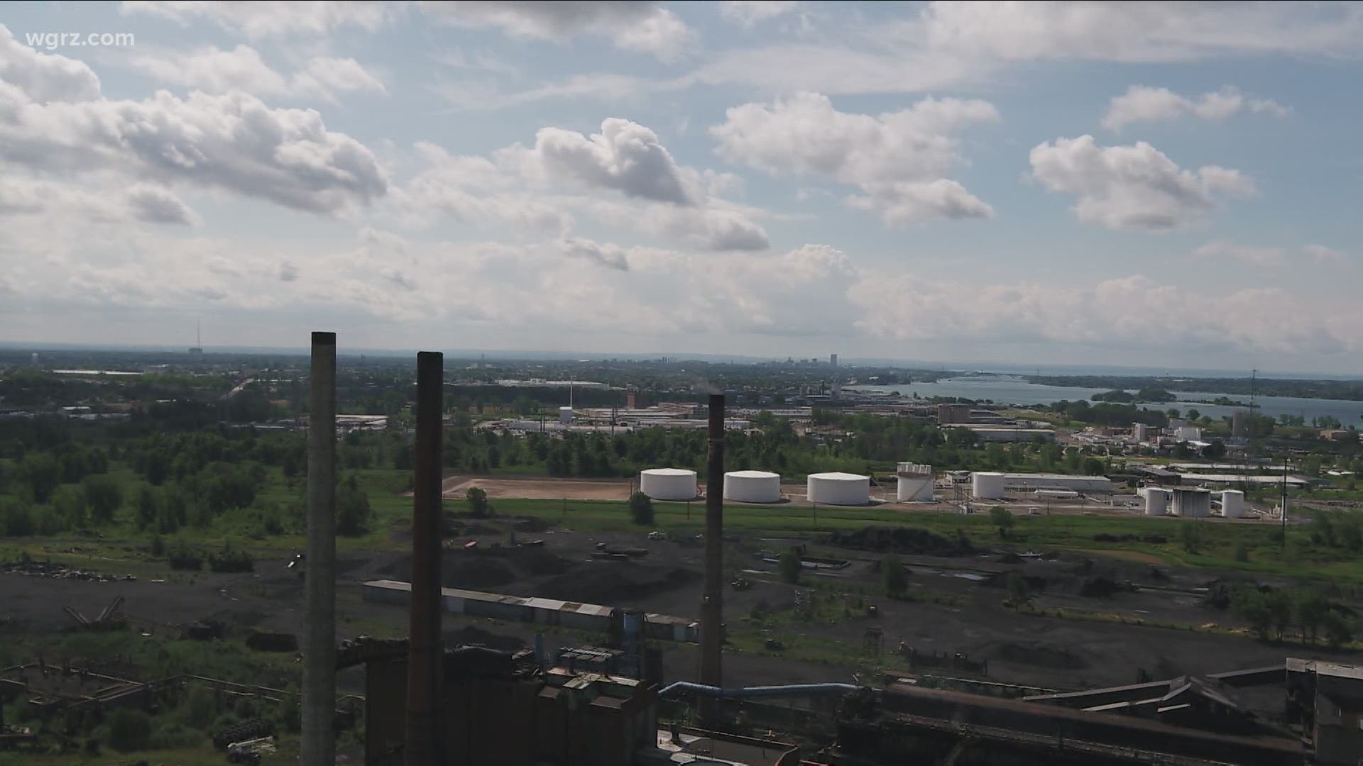 crews are going to use explosives to bring down the 104-year-old smokestacks at the closed plant.