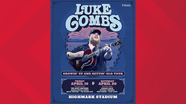 Luke Combs to perform 2 concerts at Buffalo's Highmark Stadium 