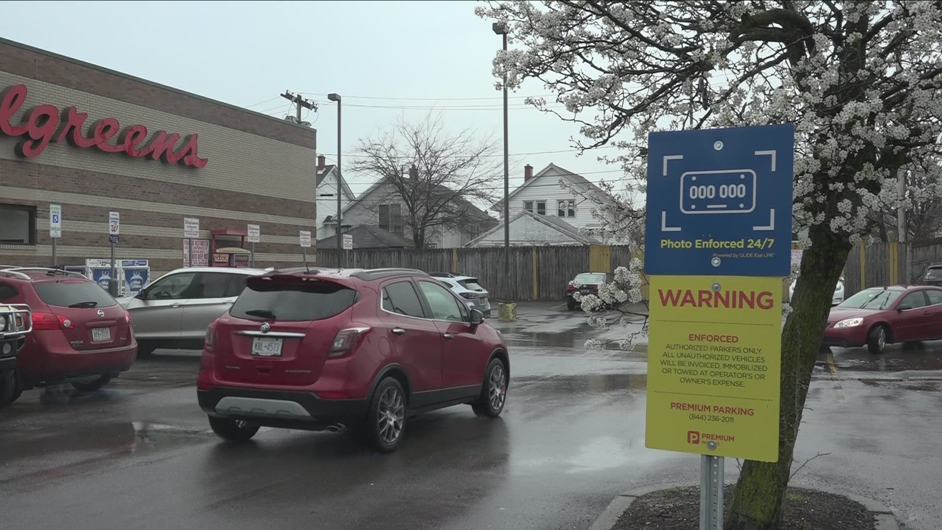 There are dedicated parking spaces for non-customers to use at the North Buffalo store, but now they're at a cost.