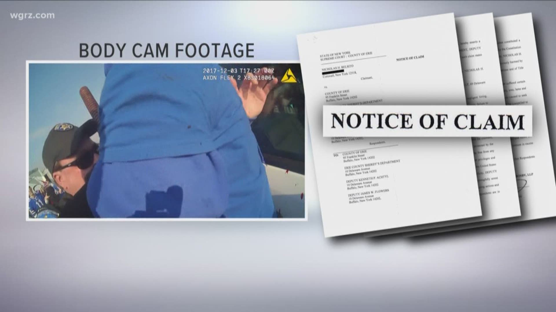 Notice Of Claim Filed Against Erie Co. Deputy