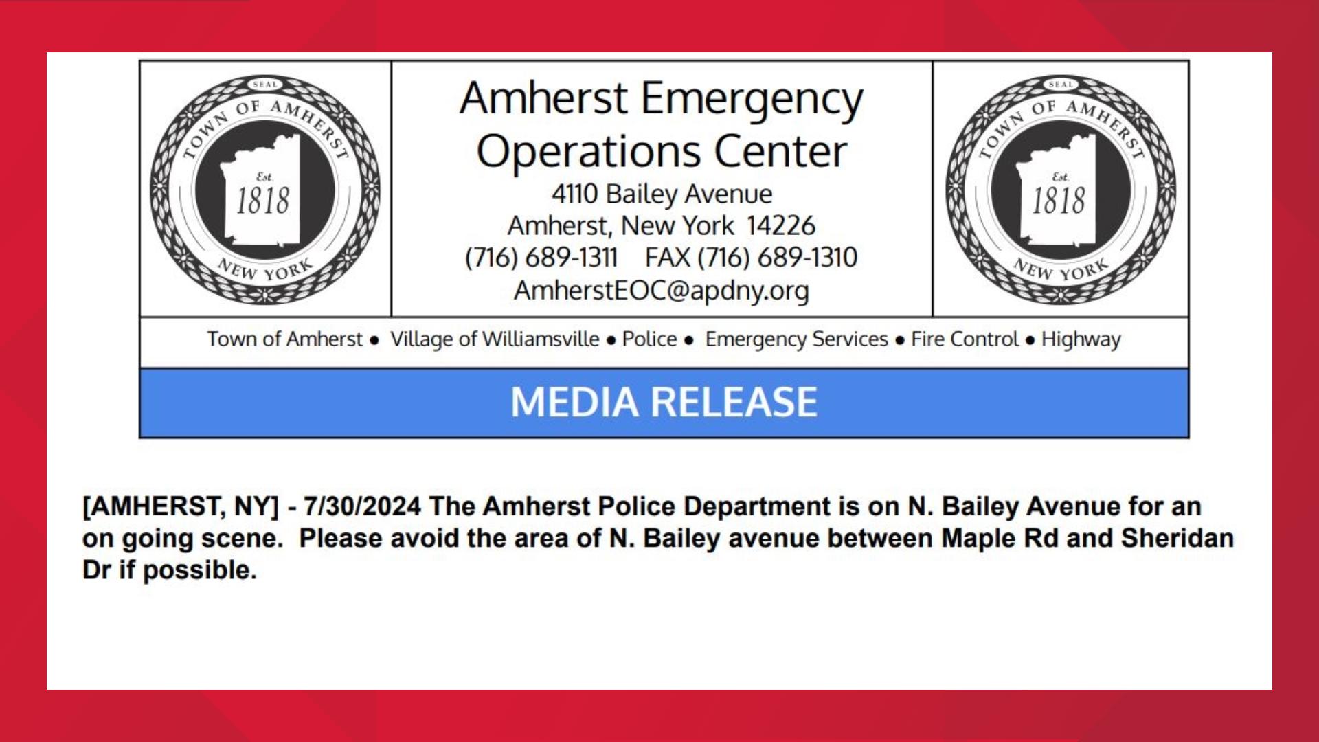 Amherst man arrested following standoff with police