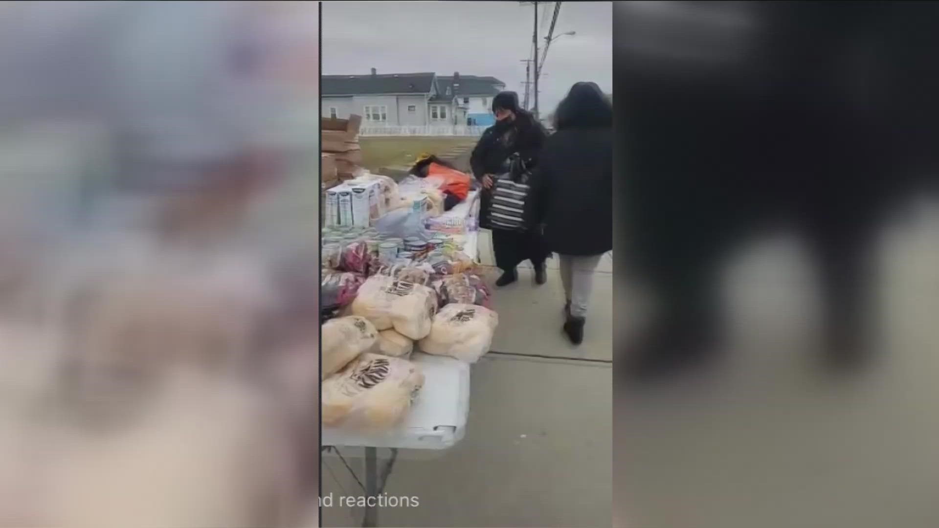 her first food drive was actually just before the May 14th shooting...she said once she got the call of what happened... she made a determination to not stop.
