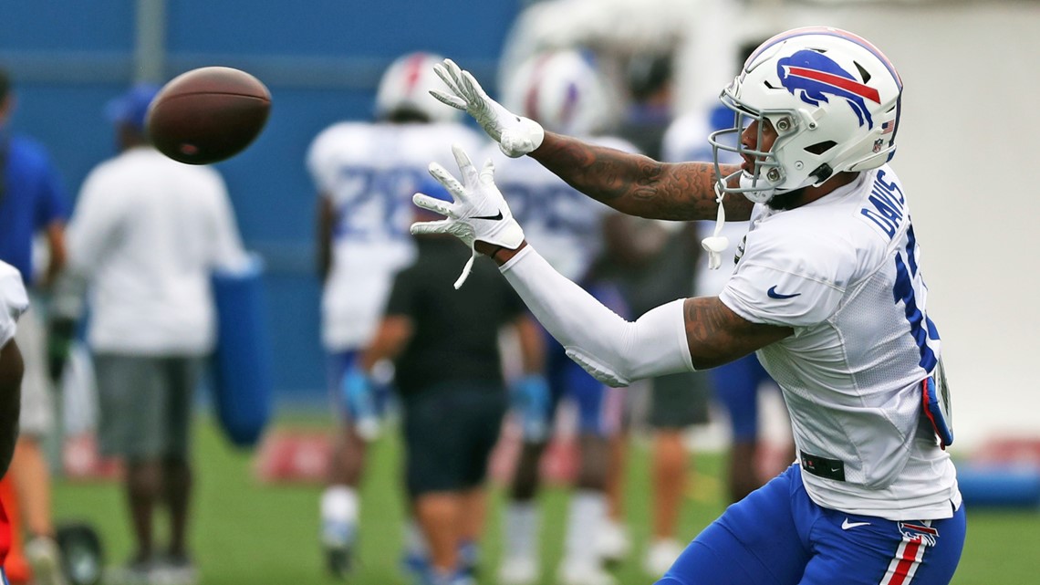 Buffalo Bills wide receiver Gabriel Davis runs a route against the