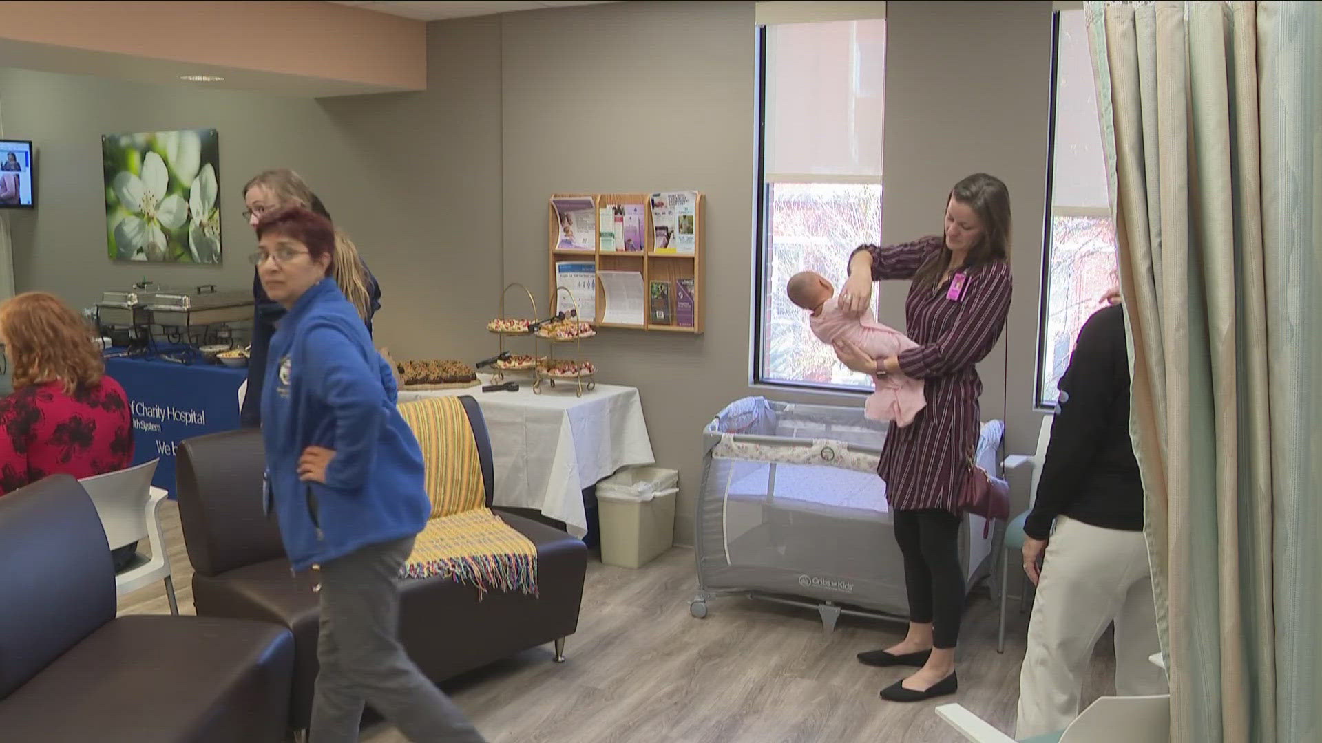 new maternal health equity center on the campus of sister's hospital on main street in buffalo. they're delivering services to make the maternal care process better