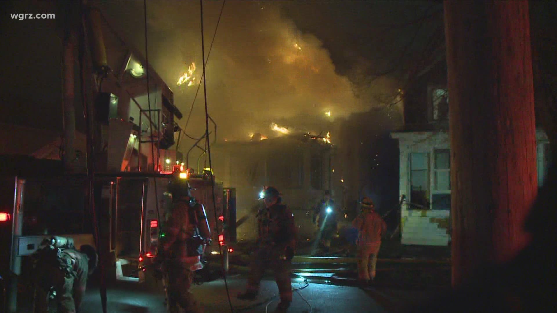 Two-alarm fire on Woodside Ave in South Buffalo