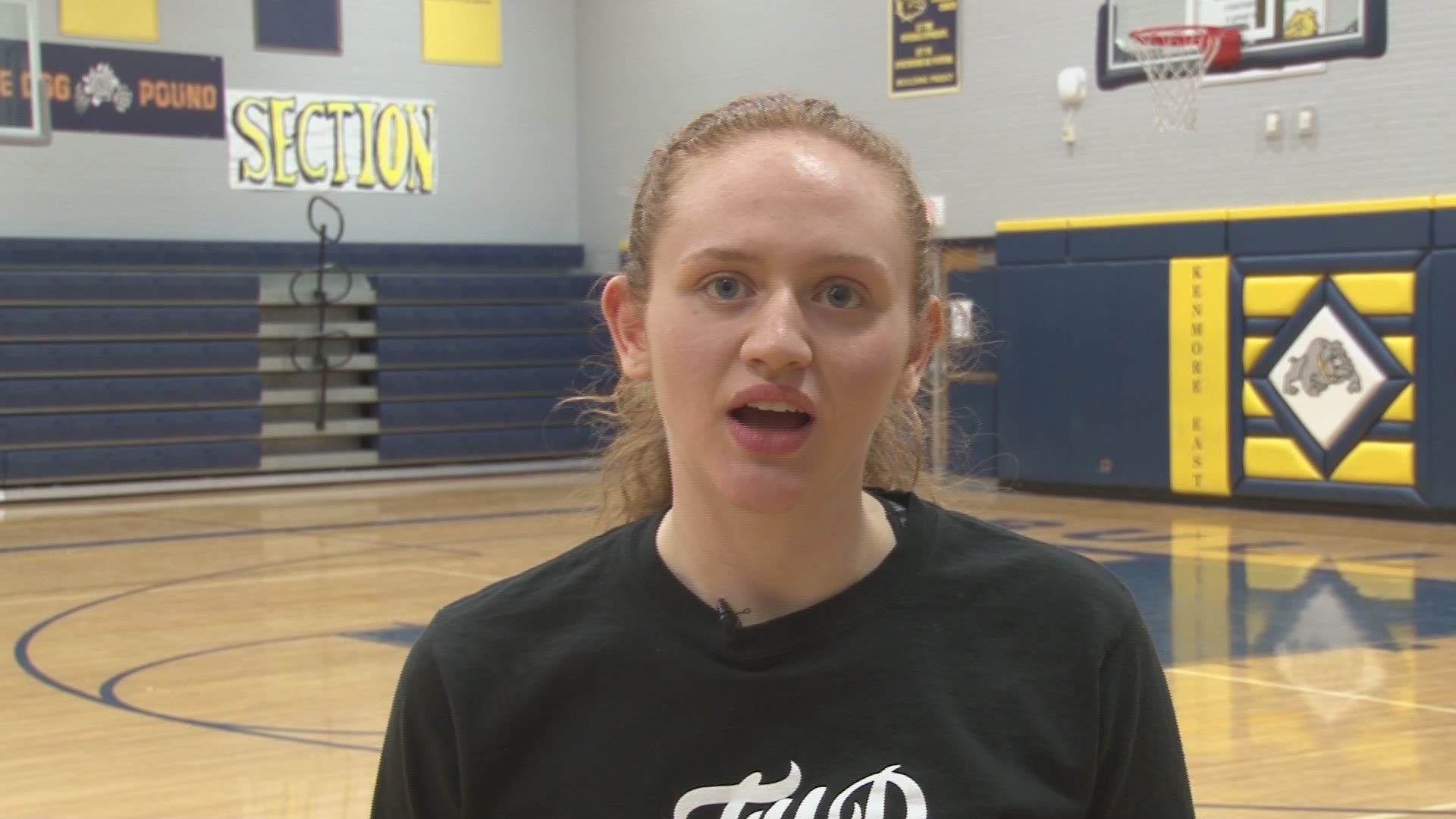 Lyndsay O'Brien has returned to play three sports at Kenmore East after tearing the ACL in both her knees.