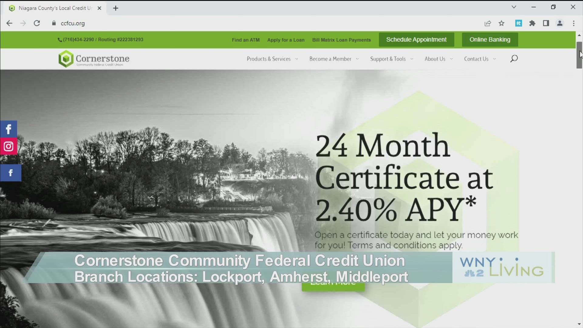 WNY Living - March 4 - Cornerstone Community Federal Credit Union (THIS VIDEO IS SPONSORED BY CORNERSTONE COMMUNITY FEDERAL CREDIT UNION)