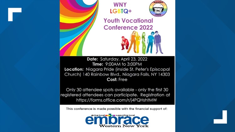 Niagara Pride hosting WNY LGBTQ+ Youth Vocational Conference next weekend