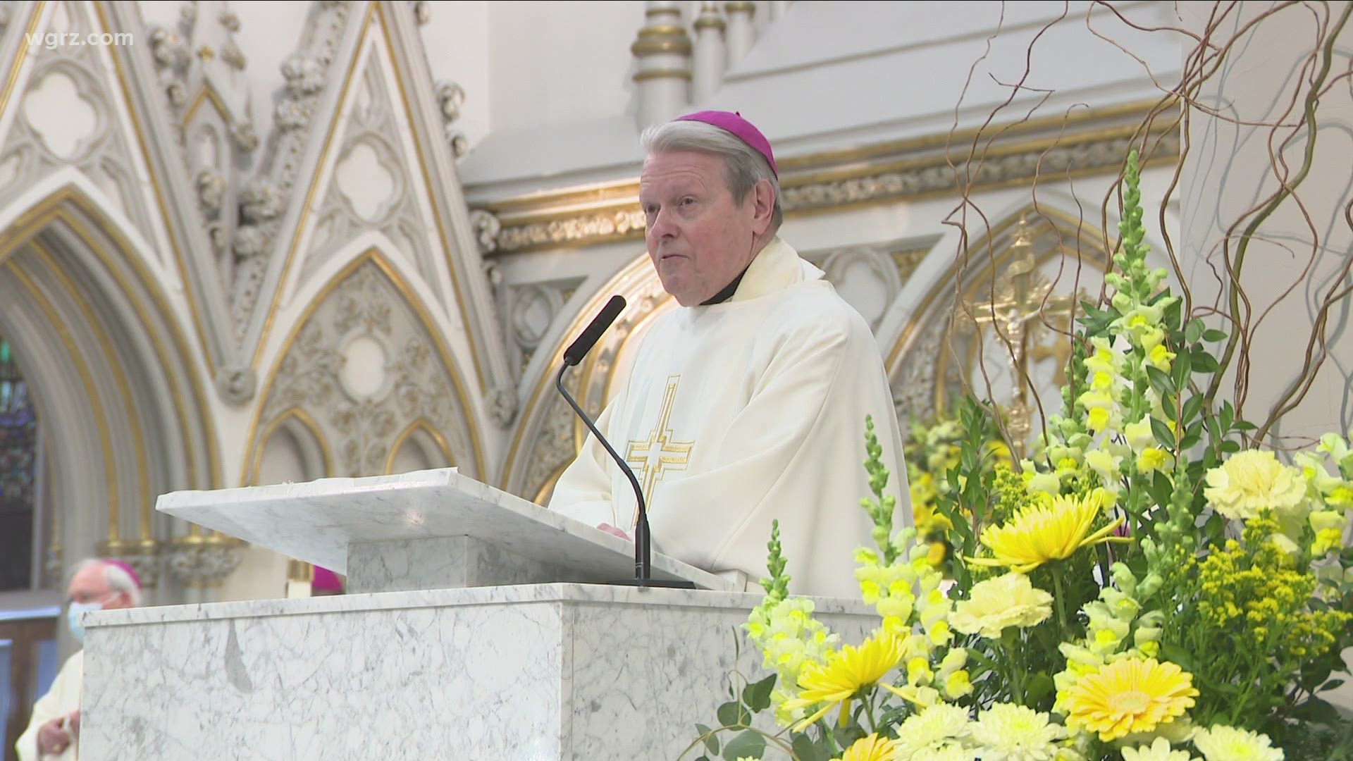 During his installation ceremony, Bishop Mike Fisher said he wanted to remind victims there is a place in the church for them.