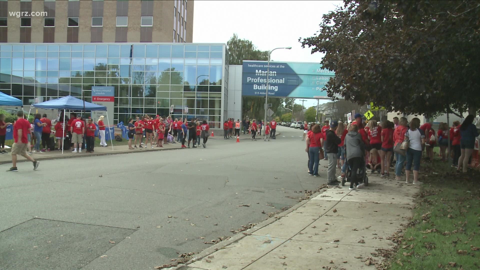 Day 11 of Union Workers on strike at Mercy hospital