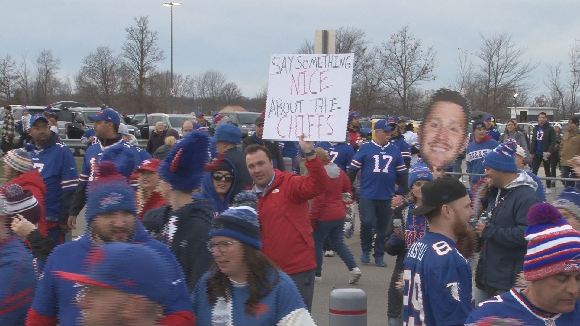 2 On Your Side hit the tailgate lots Sunday to find out if Bills fans could say something nice about the Chiefs.