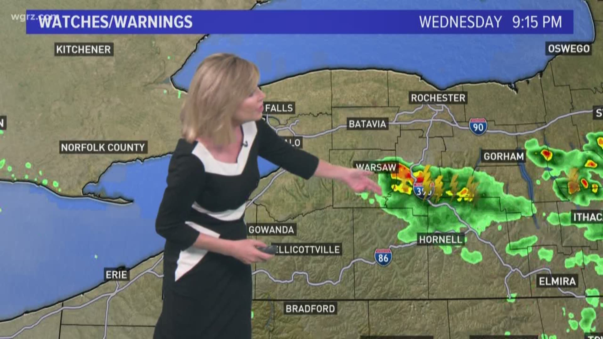Soaking downpours expected on Thursday.