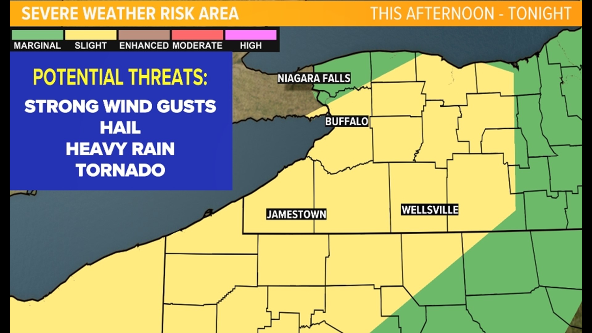 Severe weather rolls across parts of Western New York | wgrz.com