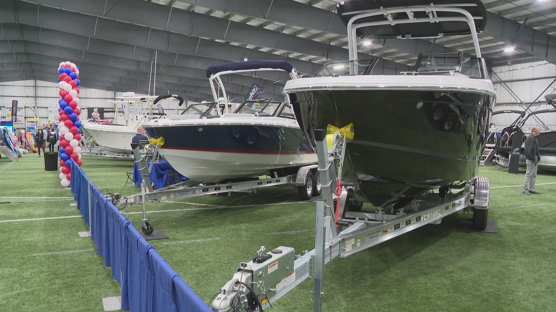 The Buffalo Niagara Boat Show runs through Sunday at its new location, Sahlen's Sports Park in Elma.