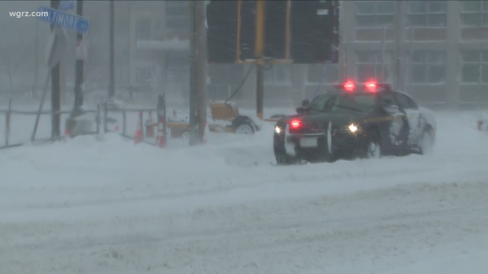 Snow causes closure of state covid testing site in Buffalo